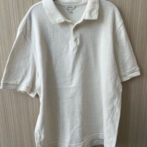 Banana Republic Mens Off-White Polo Shirt XL